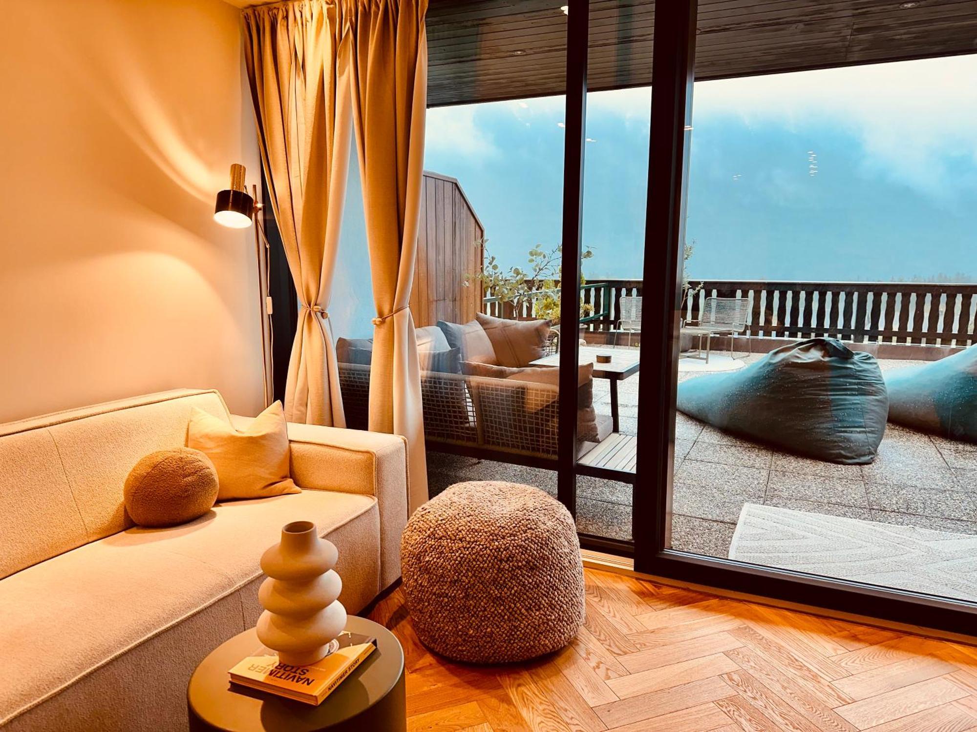 Das Alpenzeit Appartement Mit Just Private Terrasse (Adults Only) Bad Aussee Luaran gambar