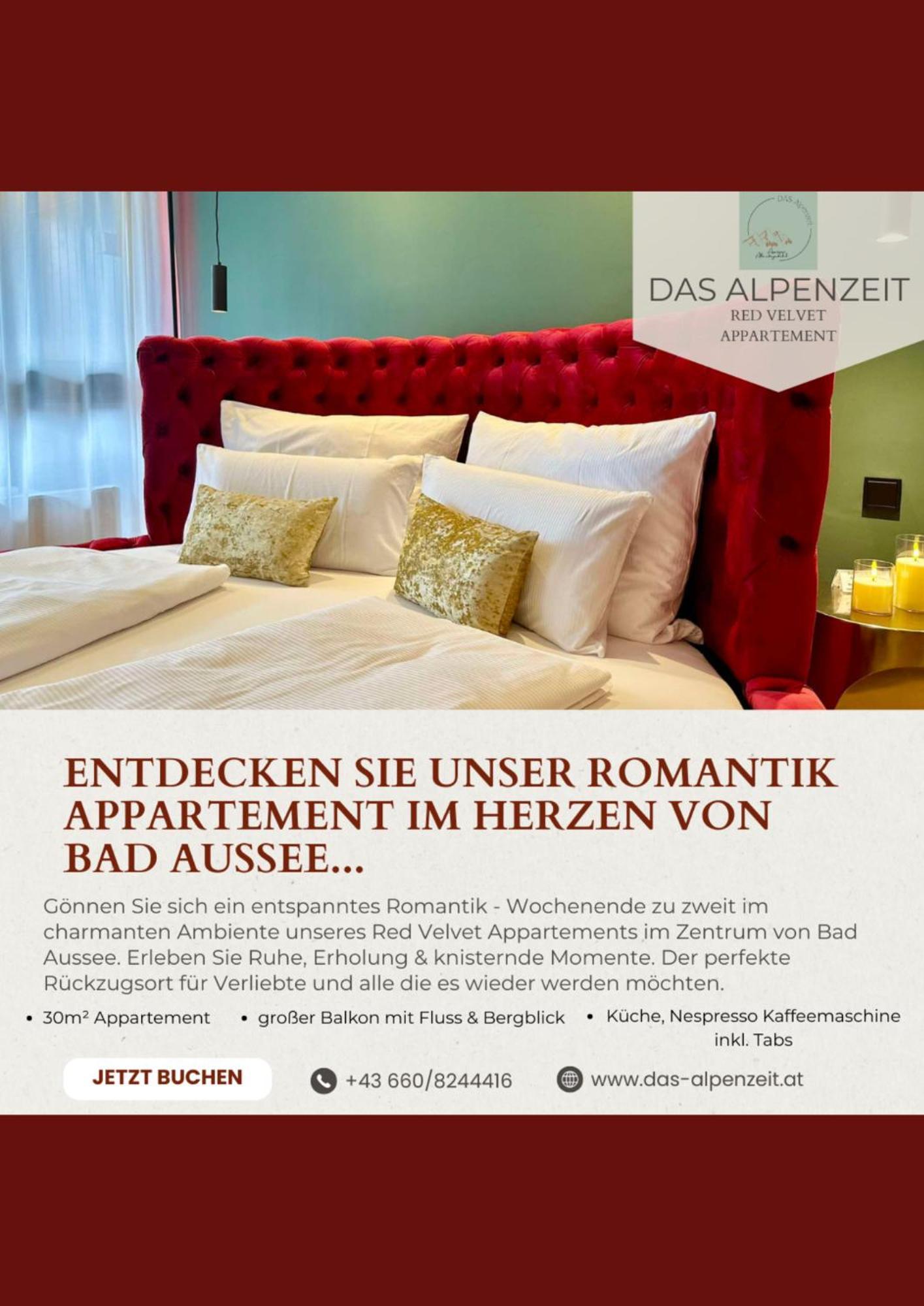 Das Alpenzeit Appartement Mit Just Private Terrasse (Adults Only) Bad Aussee Luaran gambar